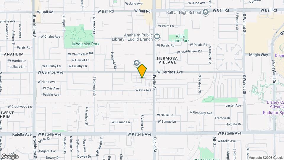 1700 W Cerritos Ave Map and Location Details