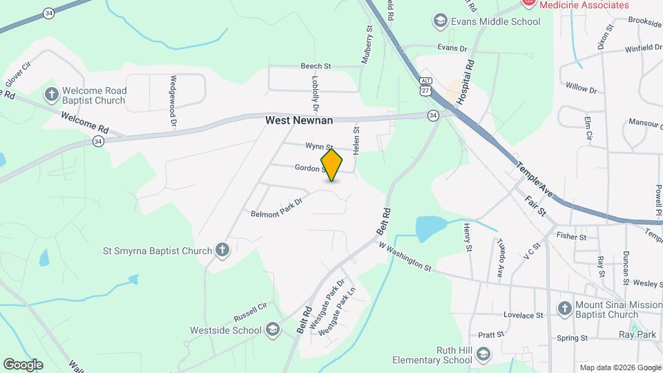 104 Belmont Park Dr Map and Location Details