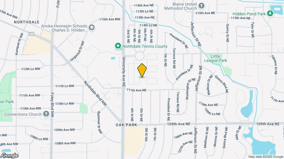 11151 5th St NE Map and Location Details