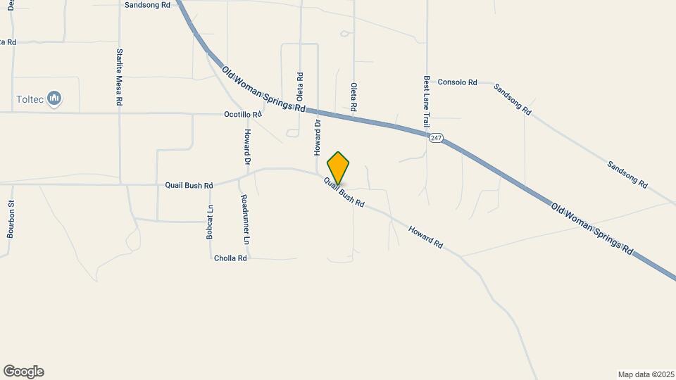 52576 Quail Bush Rd Map and Location Details