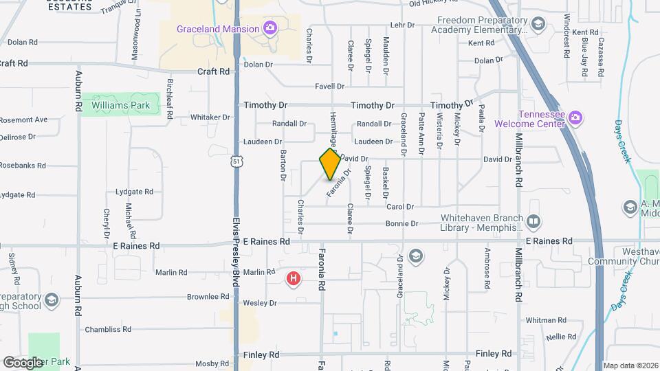 4045 Faronia Dr Mapa y Detalles de la Ubicación