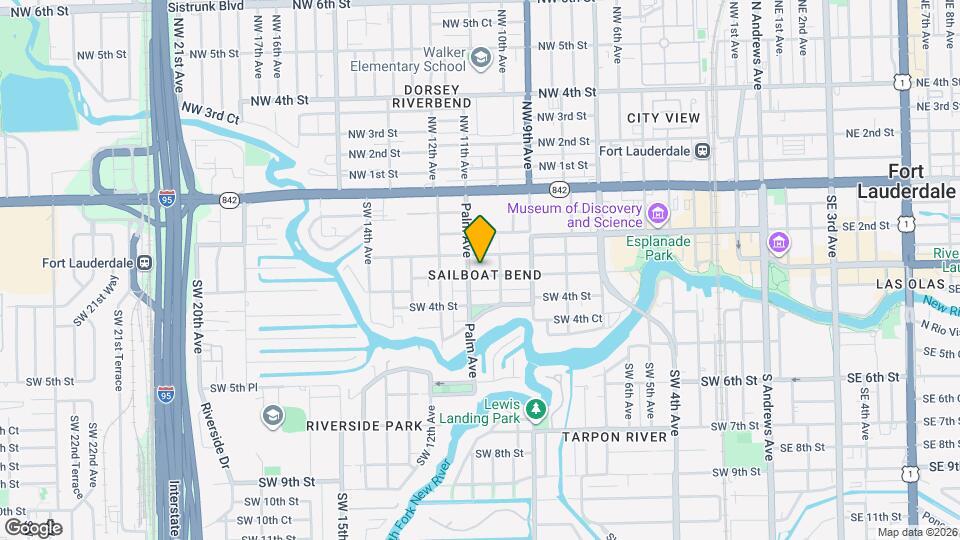 1021 W Las Olas Blvd Map and Location Details