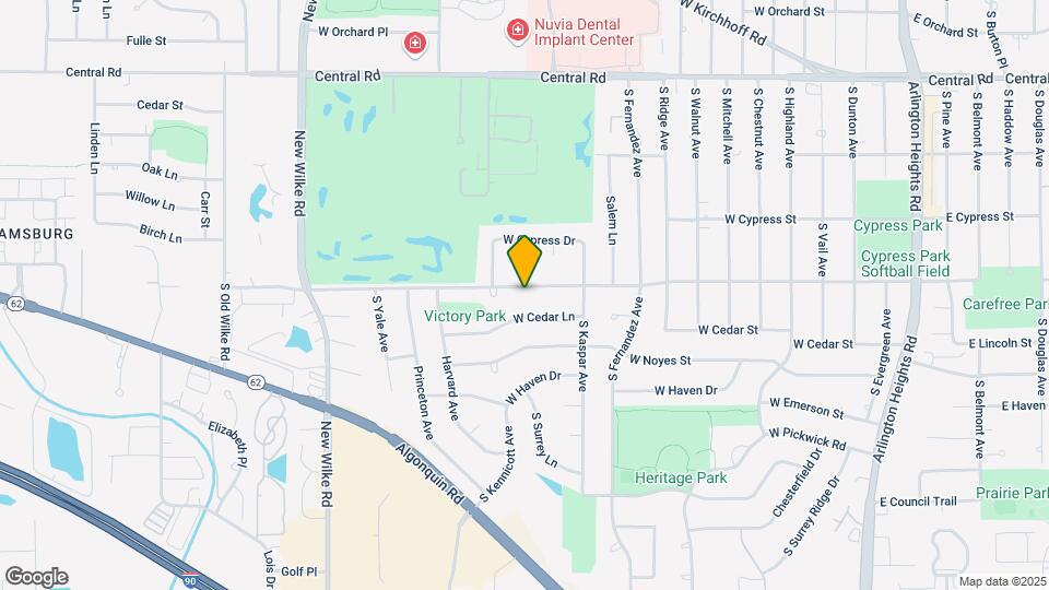 1019 W White Oak St Map and Location Details