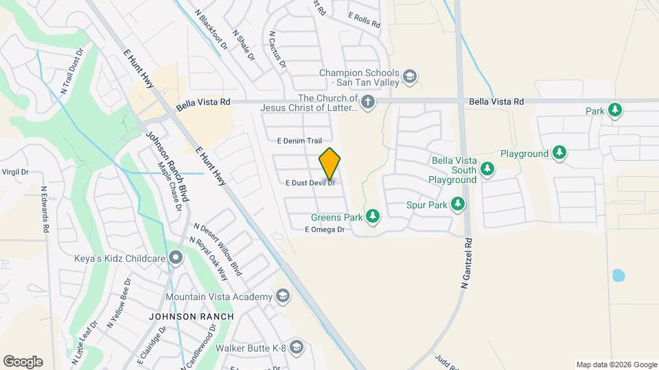 1237 E Dust Devil Dr Mapa y Detalles de la Ubicación