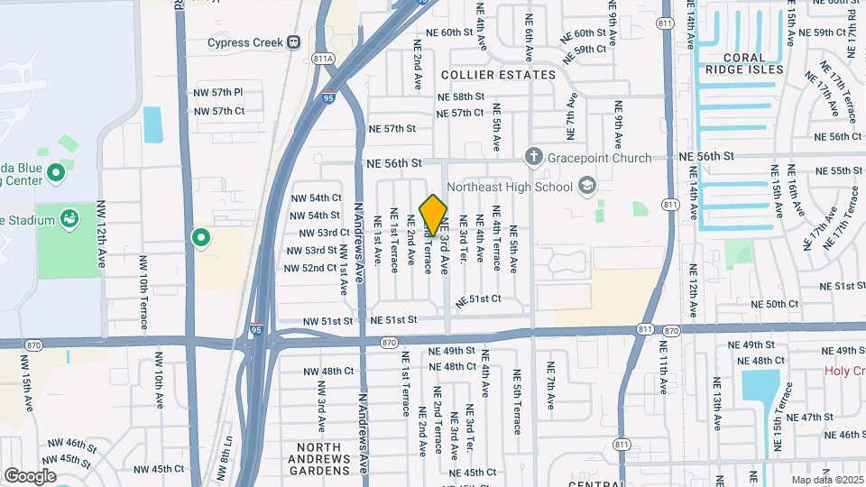 5308 NE 2nd Terrace Map and Location Details