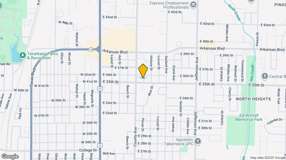 3503 Pecan St Mapa y Detalles de la Ubicación