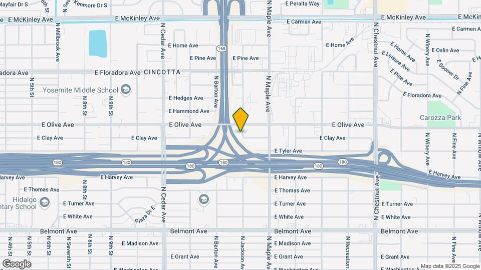 4549 E Clay Ave Map and Location Details