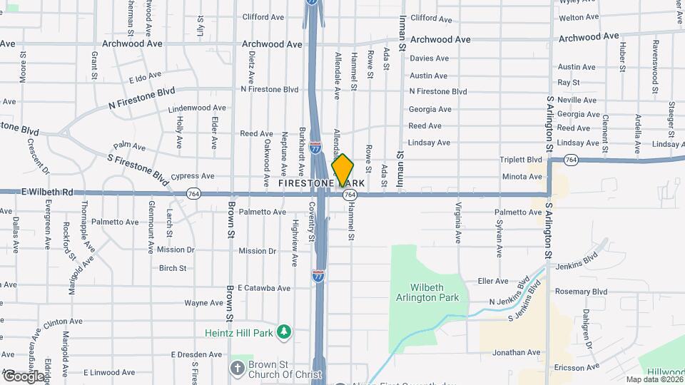 637 E Wilbeth Rd Map and Location Details