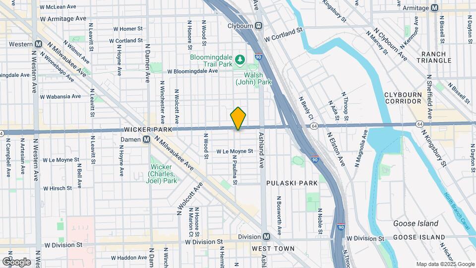 1537 N Paulina St Map and Location Details