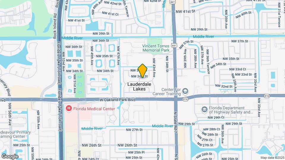 4421 NW 33rd St Mapa y Detalles de la Ubicación