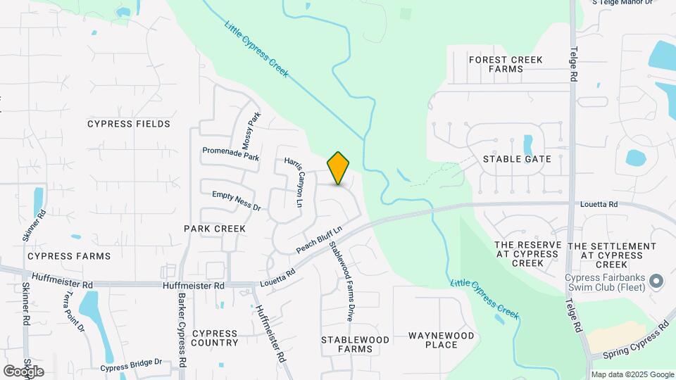 15315 Keystone Bend Ln Map and Location Details