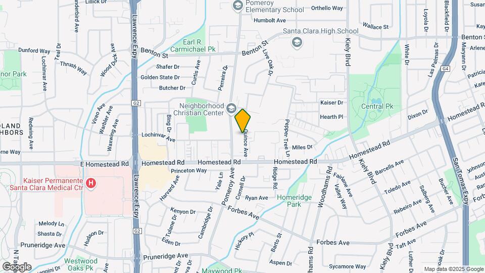 840 Quince Ave Map and Location Details