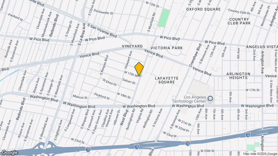 1675 West Blvd Mapa y Detalles de la Ubicación