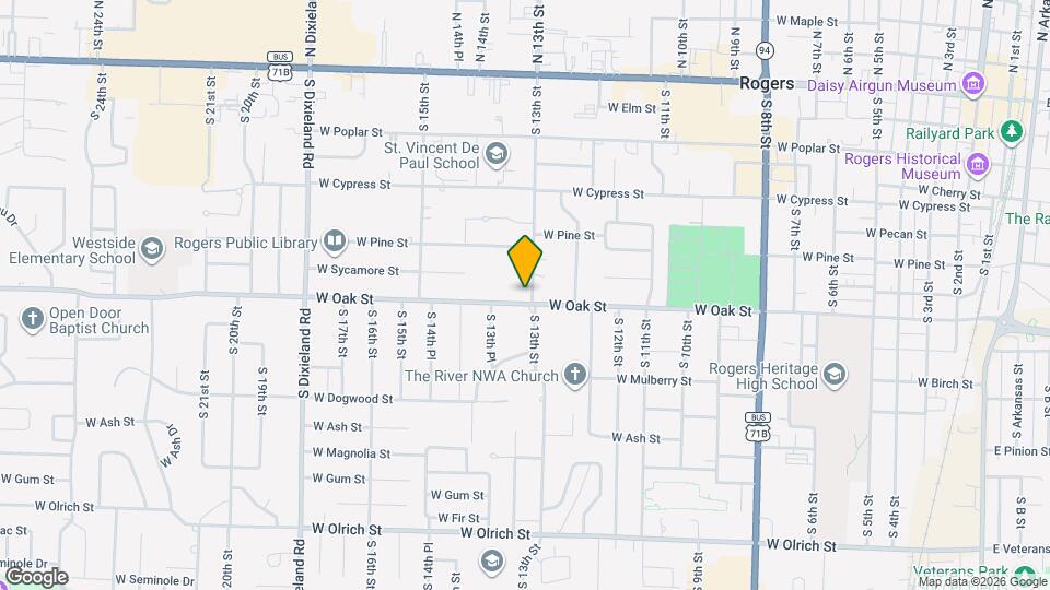 820 S 13th St Map and Location Details