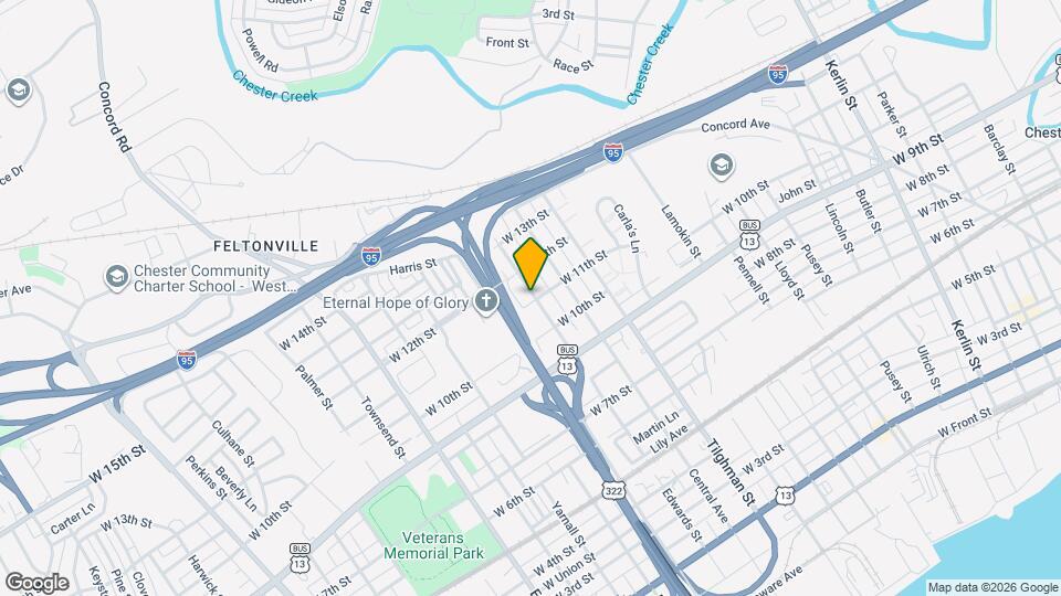 1700 W 11th St Map and Location Details