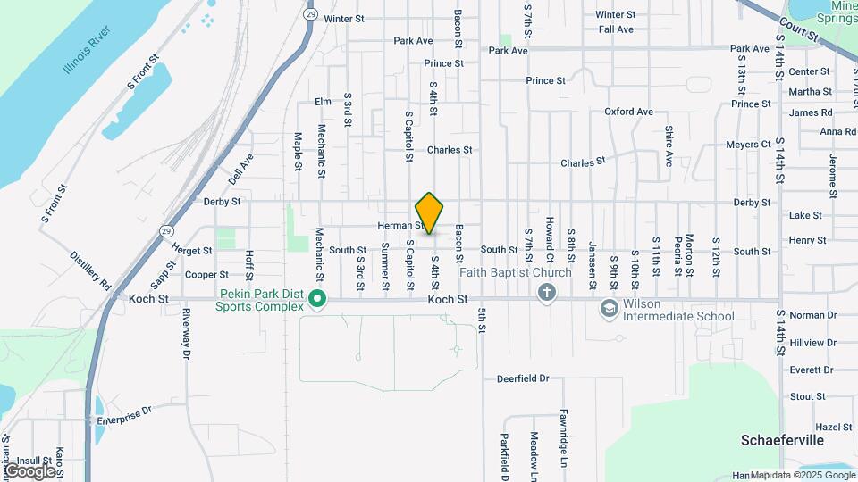 1409 S 4th St Map and Location Details