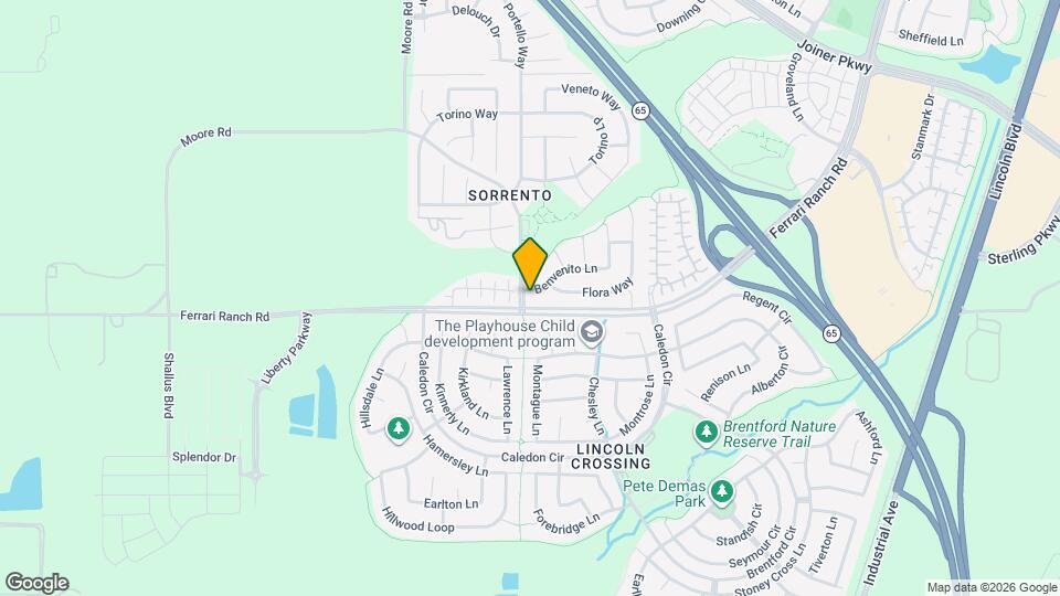 1785 Benvenito Ln Map and Location Details