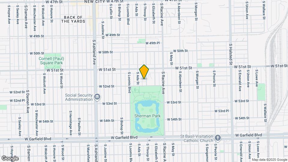 5144 S Throop St Map and Location Details