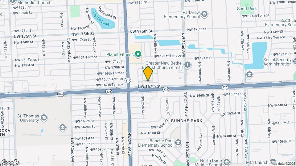2450 NW 168th St Map and Location Details