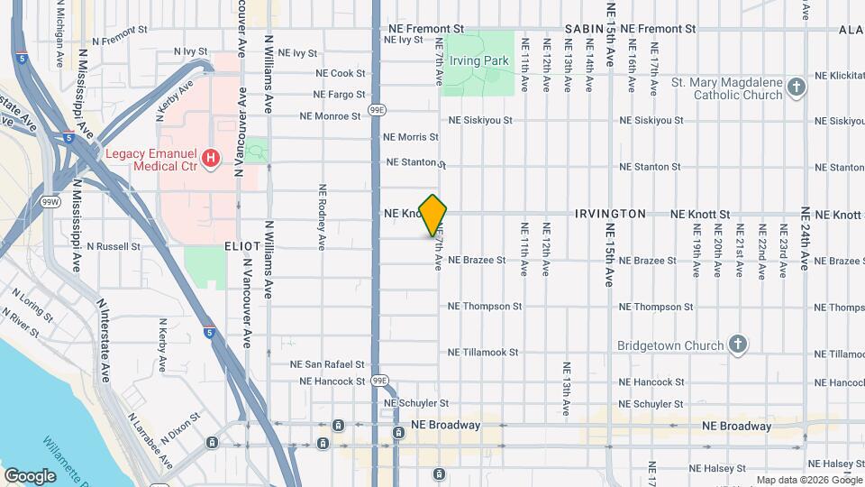 632 NE Russell St, Unit #2 Map and Location Details