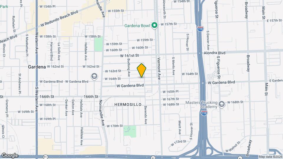 1110 W 164th St Map and Location Details