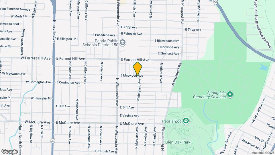 926 E Maywood Ave Map and Location Details