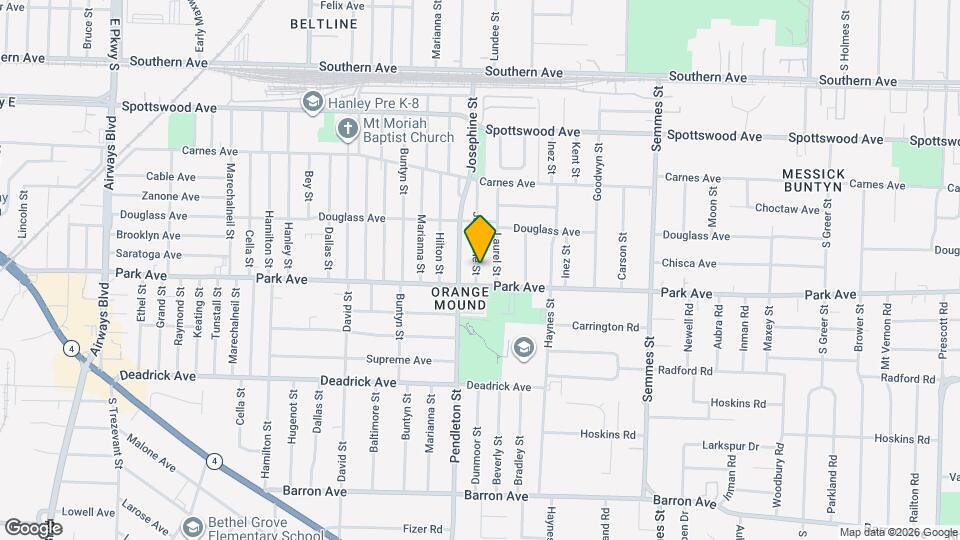 854 Josephine St Mapa y Detalles de la Ubicación