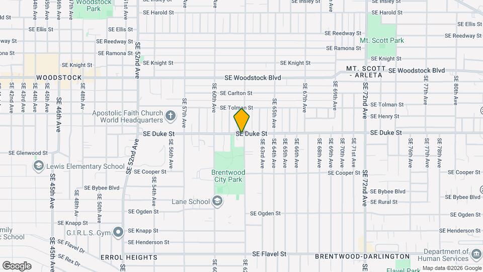 6509 SE 62nd Ave Map and Location Details
