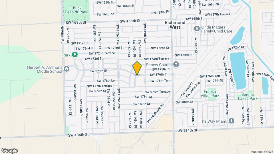 14954 SW 176th St Mapa y Detalles de la Ubicación