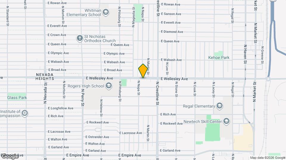 1910-1916 E Wellesley Ave Map and Location Details