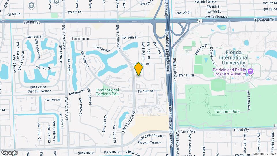 1595 SW 122nd Ave Map and Location Details