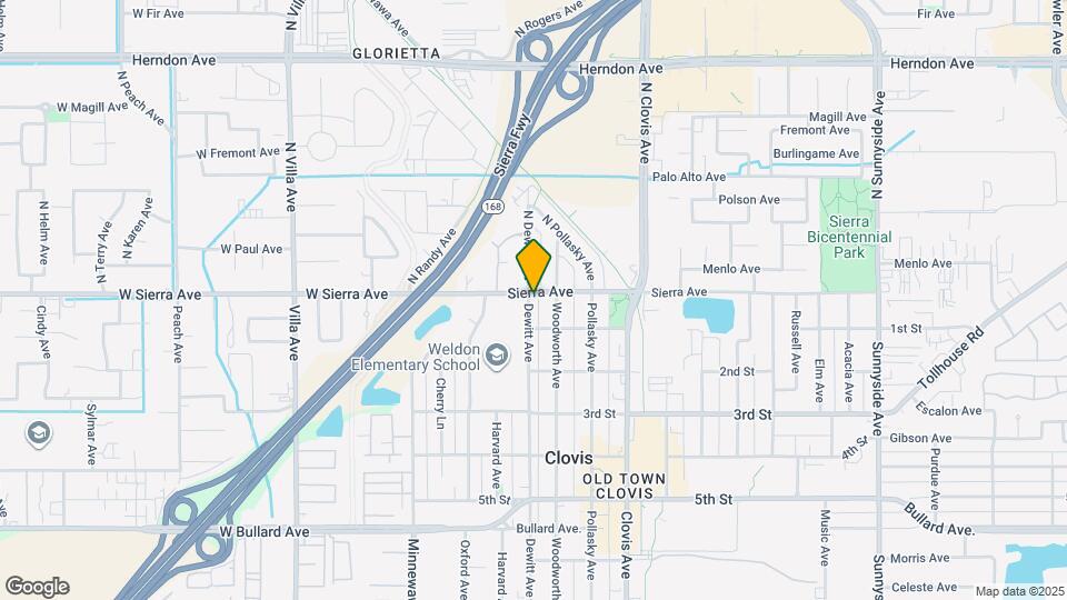 406 Sierra Ave Map and Location Details