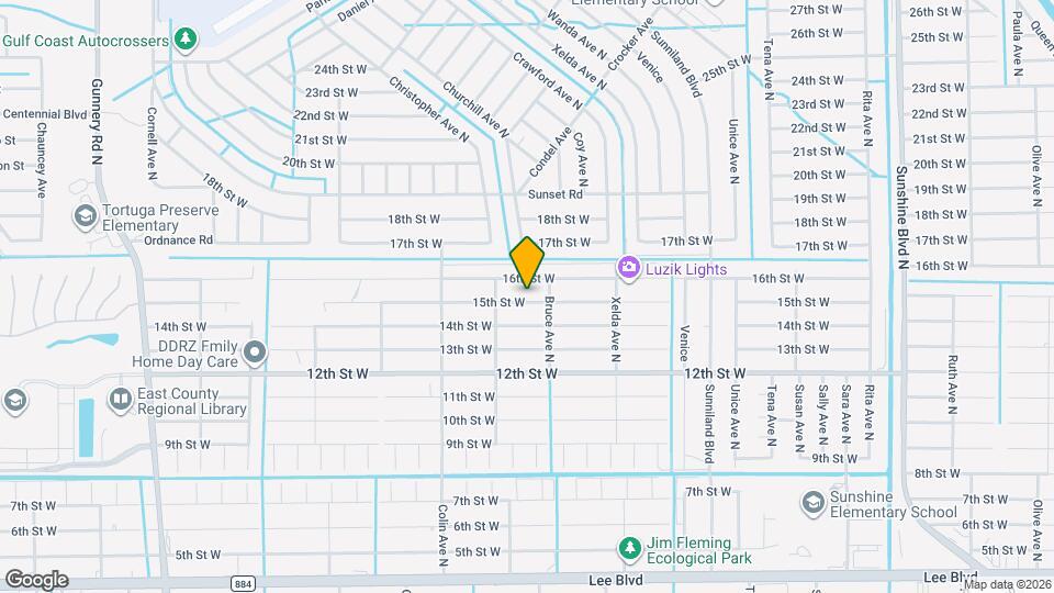 3806 15th St W Map and Location Details