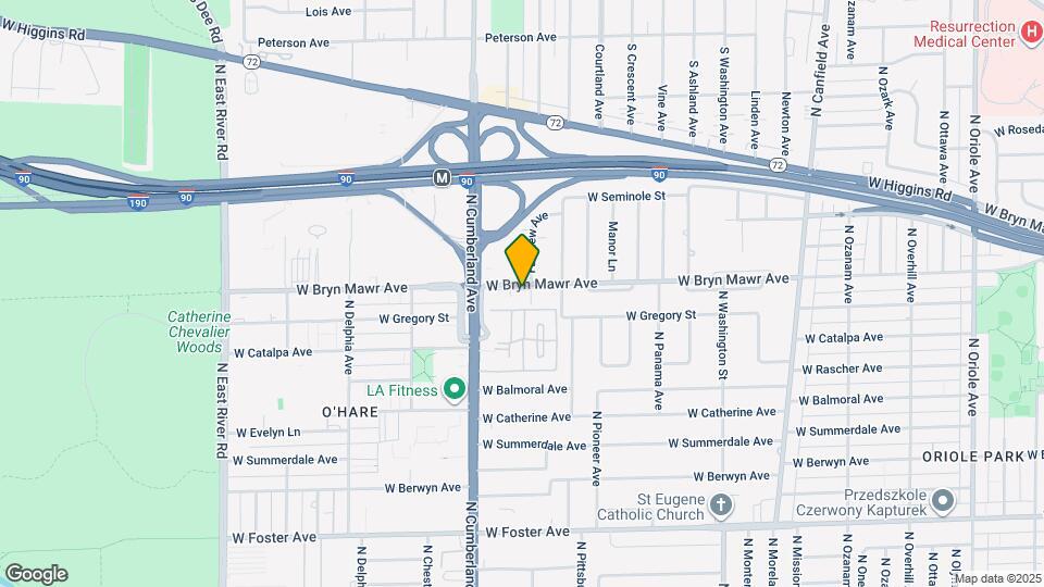 8315 W Bryn Mawr Ave, Unit 604 Map and Location Details