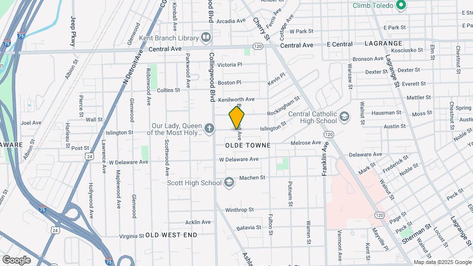 405 Islington St Map and Location Details