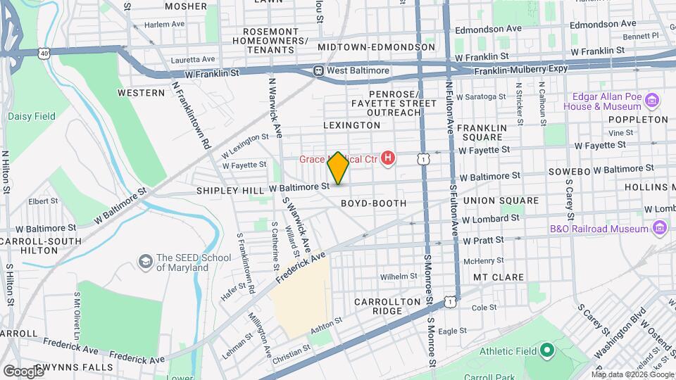 2225 W Baltimore St Map and Location Details