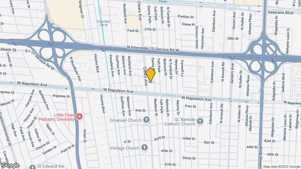 2129 Cleary Ave Map and Location Details