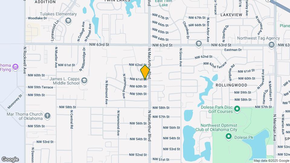 5908 NW 61st St Map and Location Details