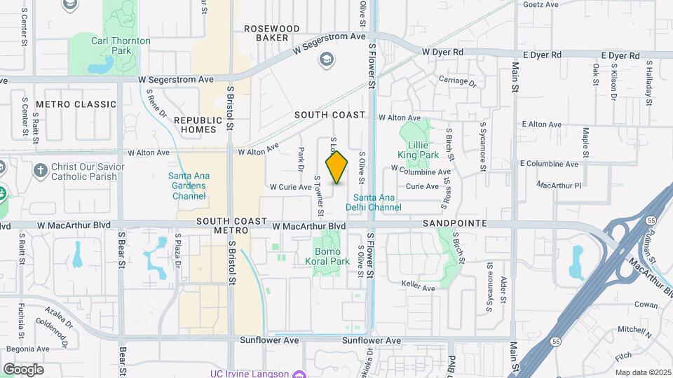 3417 S Lowell St Map and Location Details