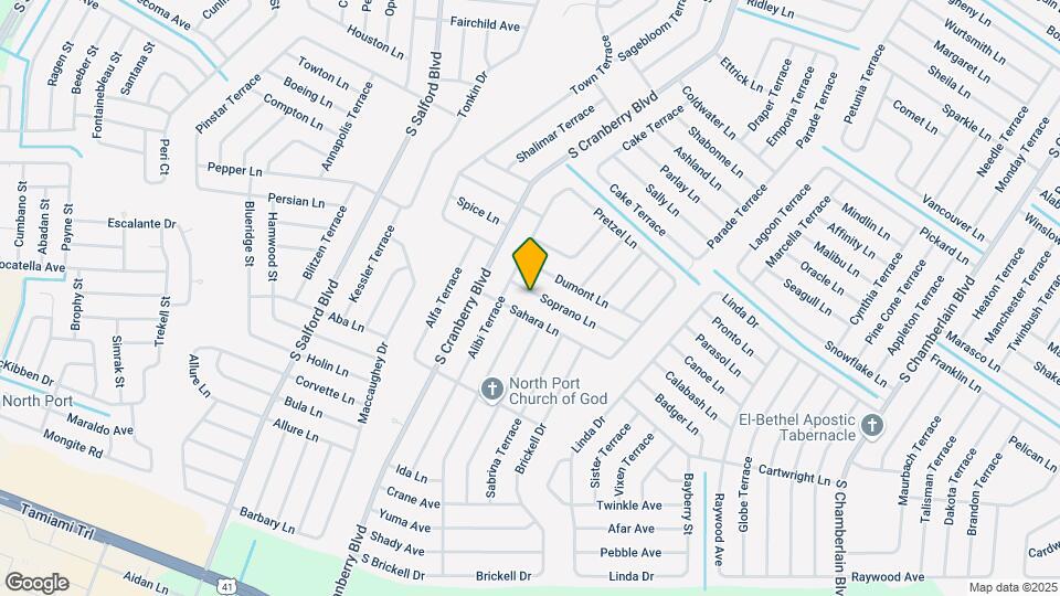 2827 Soprano Ln Map and Location Details