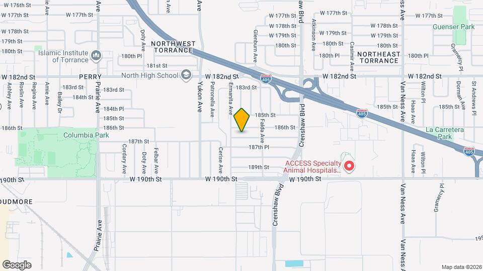 3411 187th St Map and Location Details