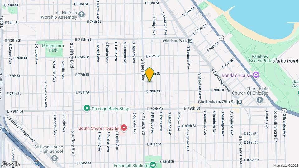 7734 S Phillips Ave Mapa y Detalles de la Ubicación