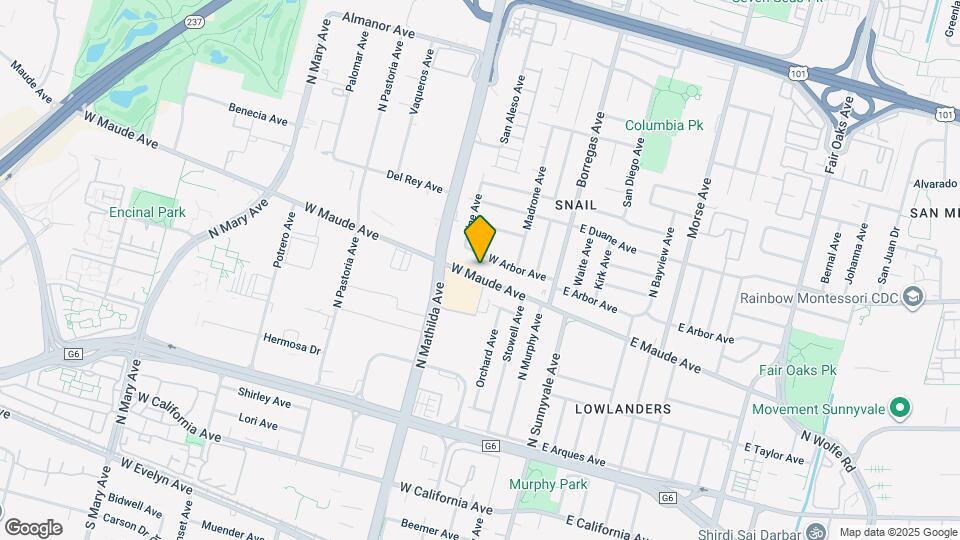 321-327 W Maude Ave Map and Location Details