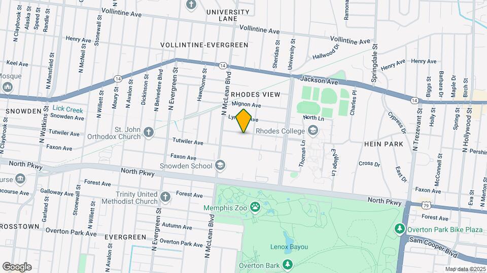 1901 Snowden Ave Map and Location Details