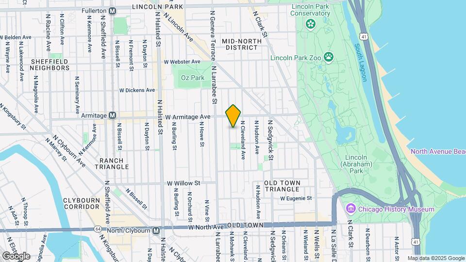 1929 N Mohawk St Map and Location Details