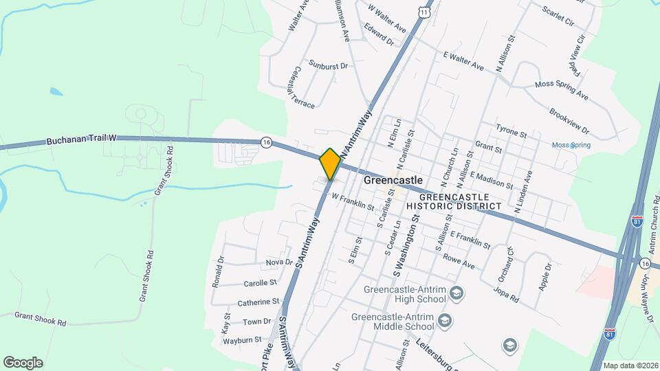 130 S Antrim Way Map and Location Details