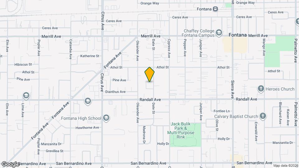 9240 Date St Map and Location Details