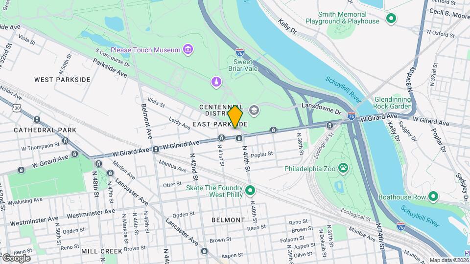 4024 Parkside Ave Map and Location Details