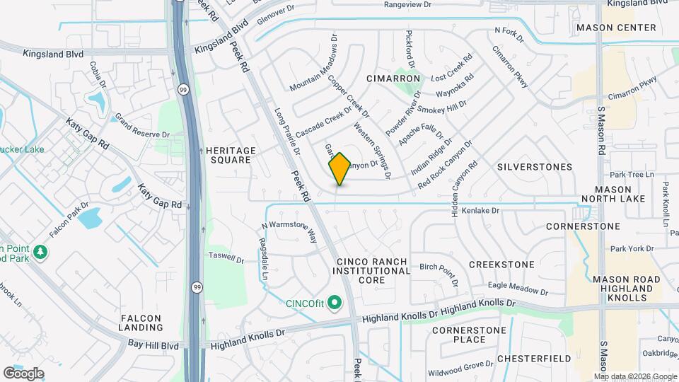 1190 Red Rock Canyon Dr Map and Location Details