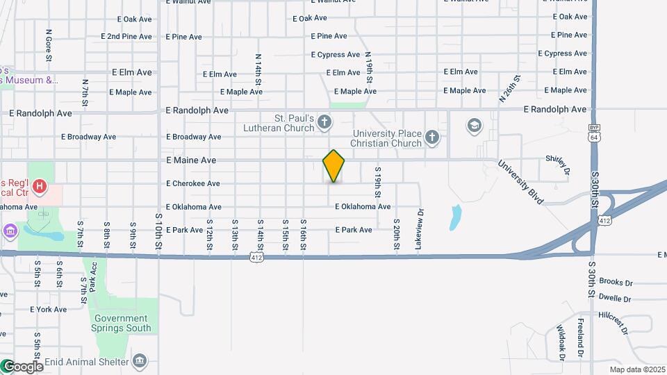 1705 E Cherokee Ave Mapa y Detalles de la Ubicación